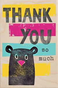 THANK YOU SO MUCH-wooden_greeting_card_Sarah_Kelleher_Design=THE WOODEN POSTCARD COMPANY