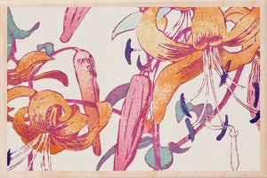 TIGER LILIES-[national_galleries]-[Scotland]-[wooden_postcard]THE WOODEN POSTCARD COMPANY