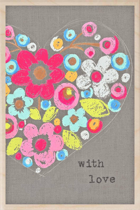 WITH LOVE-wooden_greeting_card_Sarah_Kelleher_Design=THE WOODEN POSTCARD COMPANY